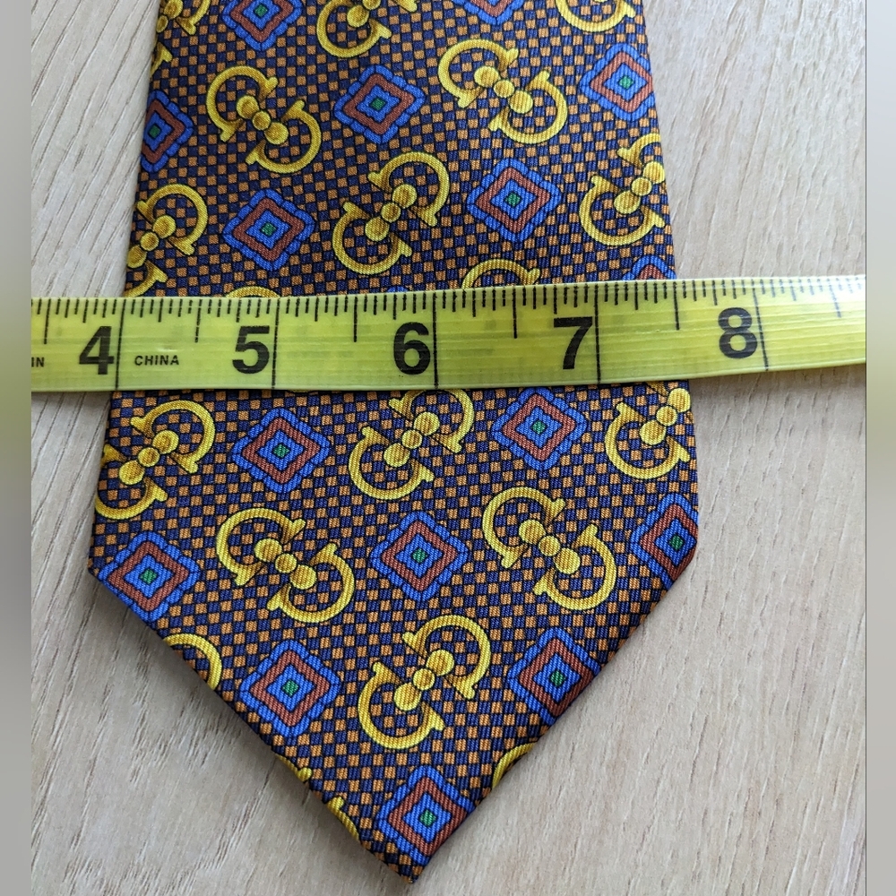 Celine Printed Mens Tie - Picture 8 of 9